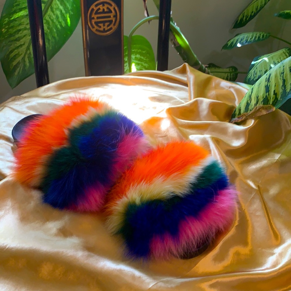 Real Fur Slides